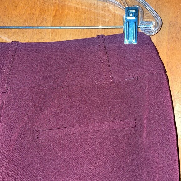 Worthington Womens Modern Fit Burgundy Wine Dress Pants Size 4 - Picture 6 of 6